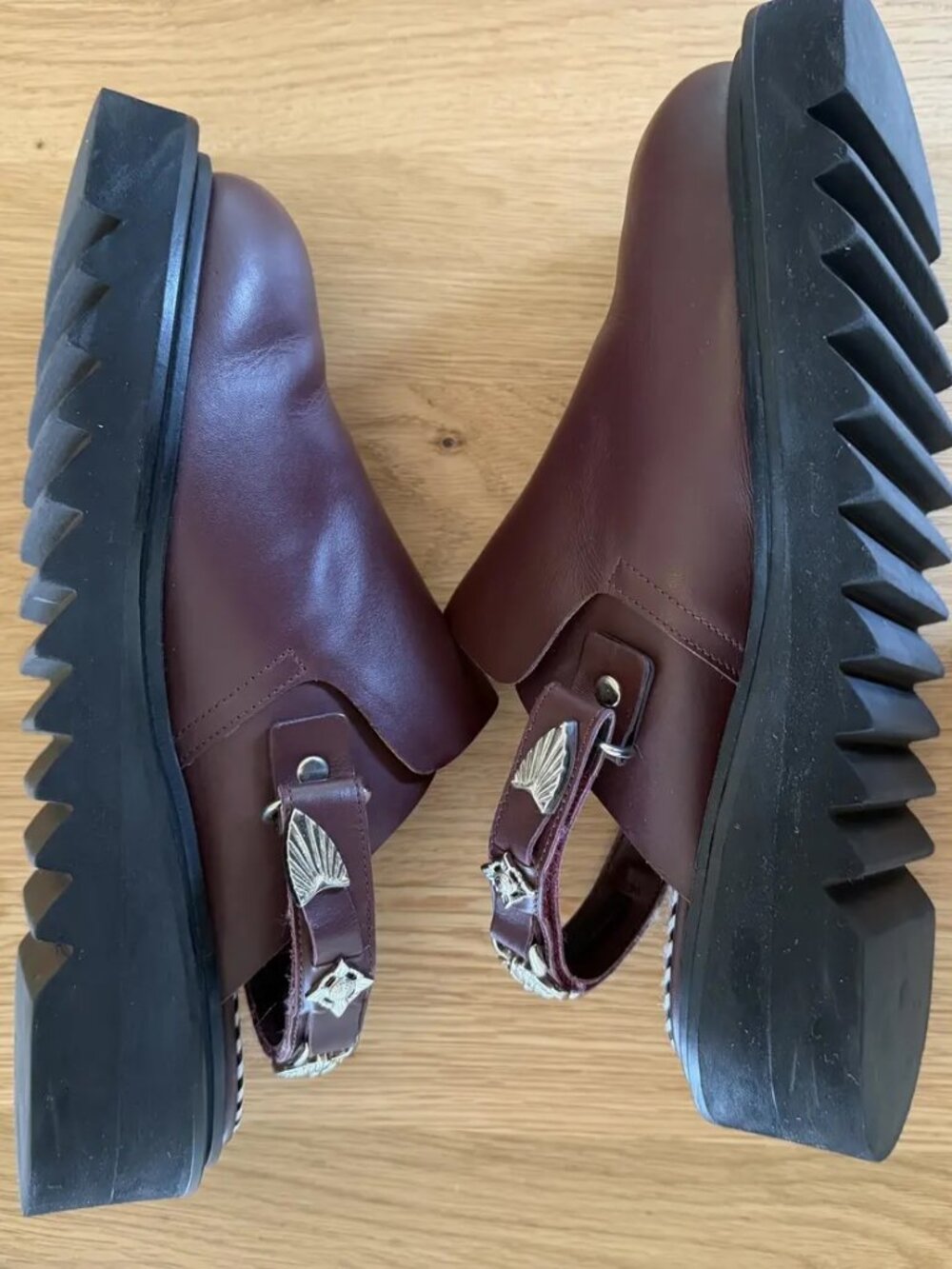 Toga Virilis SSENSE Exclusive Burgundy Loafers